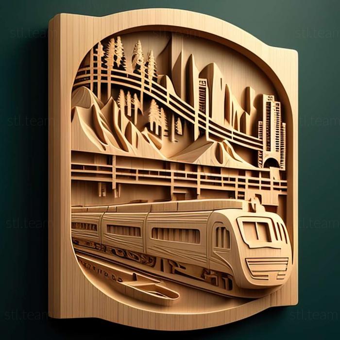 3D модель Гра Cities Skylines Mass Transit (STL)